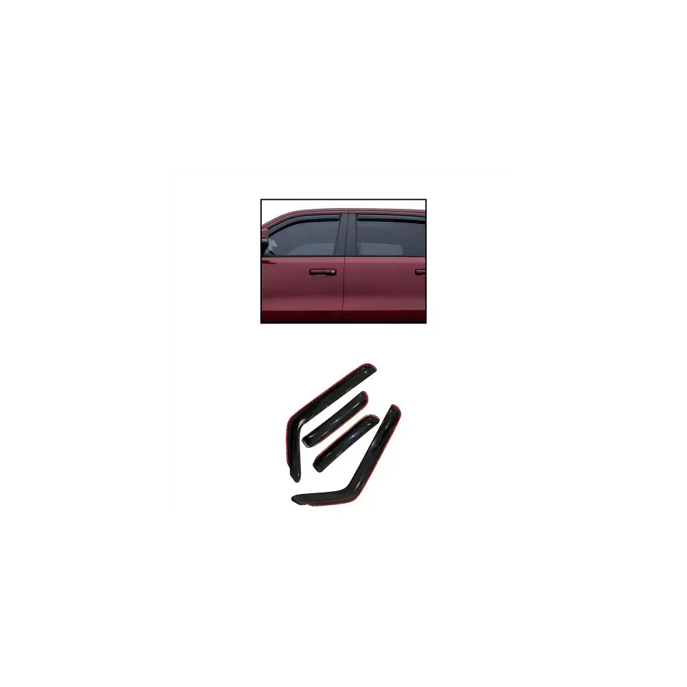 In Channel Rain Guards - Smoke - BLK1494711IN
